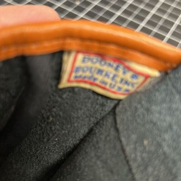 Dooney & Bourke Black Brown All Weather Leather Crossbody Bag With Long Strap - Picture 8 of 9